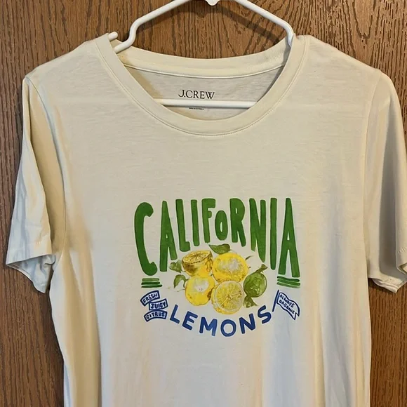 *SALE* J. Crew California Lemons Graphic Tee - Picture 2 of 6
